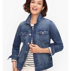 NWT Talbots CLASSIC JEAN JACKET - ELISE WASH